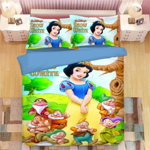 Snow White Princess Beauty 7 Duvet Cover Pillowcase Bedding Sets