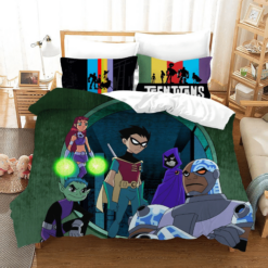 Teen Titans Go 15 Duvet Cover Quilt Cover Pillowcase Bedding