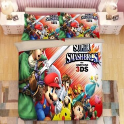 Super Smash Bros Ultimate Mario 11 Duvet Cover Quilt Cover