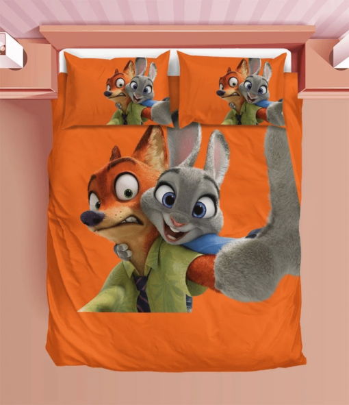 Zootopia Duvet Wilde And Hopps Bedding Sets Comfortable Gift Quilt