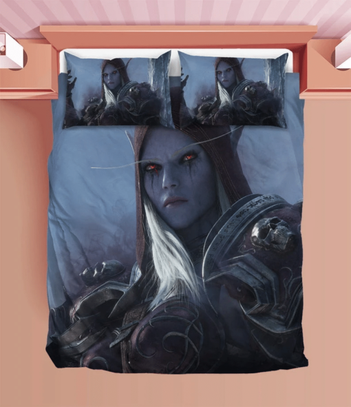 World Of Warcraft Duvet Sylvanas Bedding Sets Shadowlands Wow Comfortable