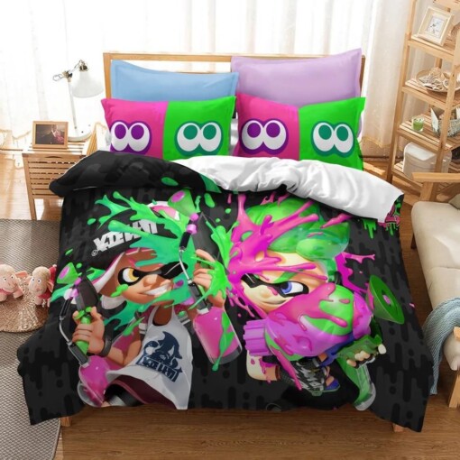 Splatoon 12 Duvet Cover Quilt Cover Pillowcase Bedding Set Quilt