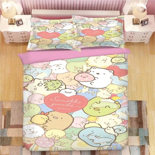 Sumikkogurashi 8 Duvet Cover Quilt Cover Pillowcase Bedding Sets Bed