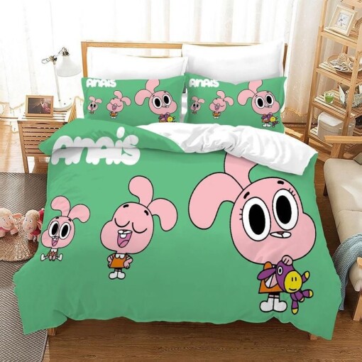 The Amazing World Of Gumball 3 Duvet Cover Pillowcase Bedding