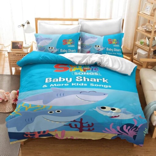 Shark Song 2 Duvet Cover Quilt Cover Bedding Sets Bed