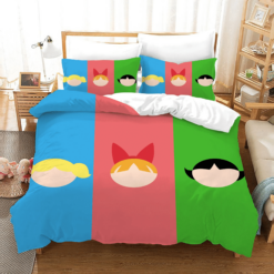 The Powerpuff Girls 8 Duvet Cover Pillowcase Bedding Sets Home