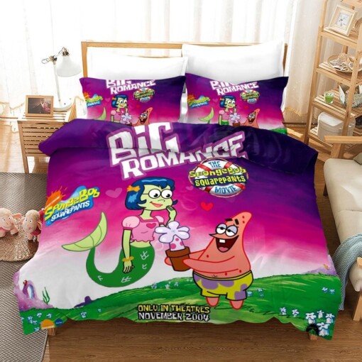 Spongebob Squarepants 21 Duvet Cover Pillowcase Bedding Sets Home Decor