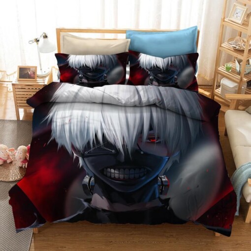 Tokyo Ghoul Kaneki Ken 12 Duvet Cover Pillowcase Bedding Set