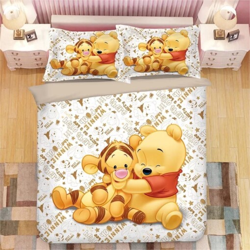 Winnie The Pooh 4 Duvet Cover Quilt Cover Pillowcase Bedding