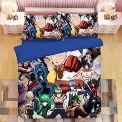 One Punch Man 7 Duvet Cover Quilt Cover Pillowcase Bedding