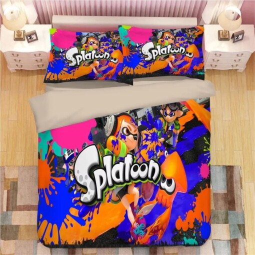 Splatoon 1 Duvet Cover Quilt Cover Pillowcase Bedding Set Quilt