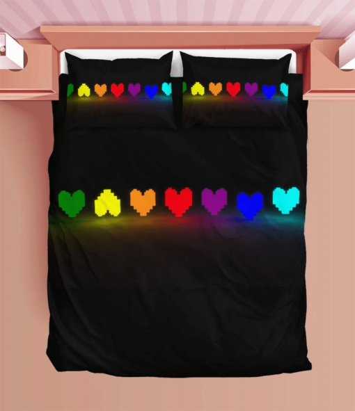 Undertale Duvet Undertale Hearts Bedding Sets Comfortable Gift Quilt Bed