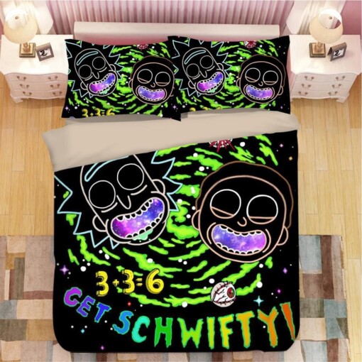 Rick And Morty 17 Duvet Cover Pillowcase Bedding Sets Home