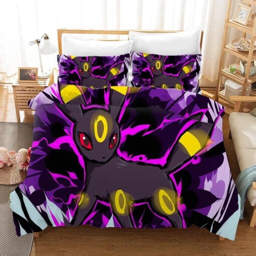 Pokemon Pikachu Umbreon 28 Duvet Cover Pillowcase Bedding Sets Home