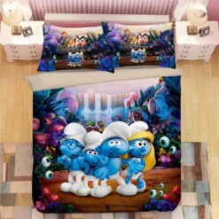 The Smurfs Clumsy Smurf Smurfette 10 Duvet Cover Quilt Cover