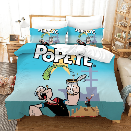 Popeye The Sailor 9 Duvet Cover Quilt Cover Pillowcase Bedding