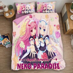 Nekopara 1 Duvet Cover Quilt Cover Pillowcase Bedding Sets Bed