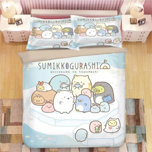 Sumikkogurashi 2 Duvet Cover Pillowcase Bedding Sets Home Bedroom Decor