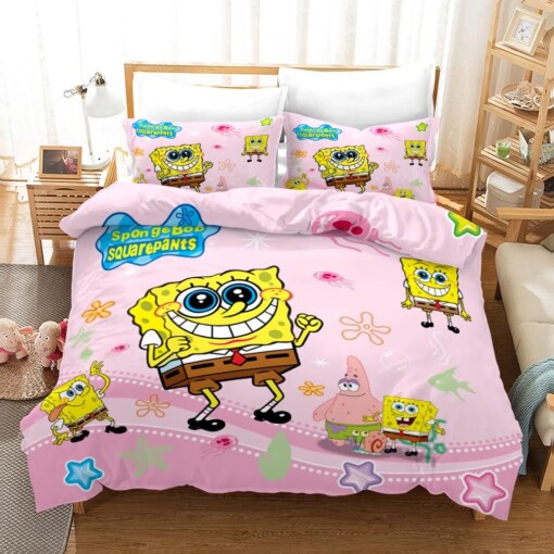 Spongebob Squarepants 34 Duvet Cover Quilt Cover Pillowcase Bedding Sets