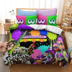 Splatoon 25 Duvet Cover Quilt Cover Pillowcase Bedding Set Quilt