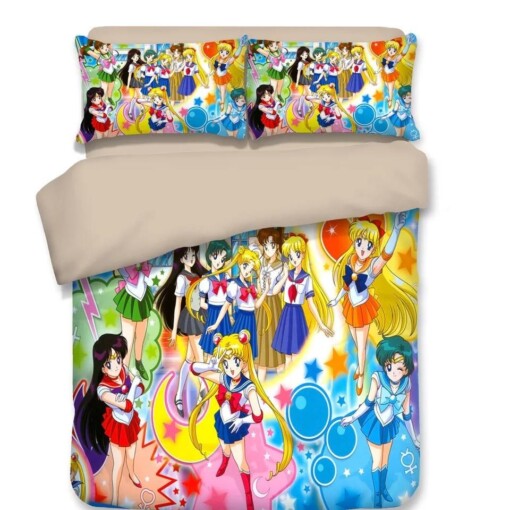 Sailor Moon 16 Duvet Cover Quilt Cover Pillowcase Bedding Sets