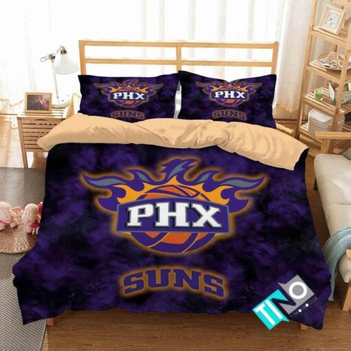 Nba Phoenix Suns 1 Logo 3d Duvet Cover Beddingsets Quilt