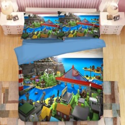 Roblox Team 48 Duvet Cover Pillowcase Bedding Sets Home Decor