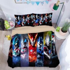 Ultraman 8 Duvet Cover Quilt Cover Pillowcase Bedding Sets Bed