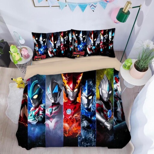 Ultraman 8 Duvet Cover Quilt Cover Pillowcase Bedding Sets Bed