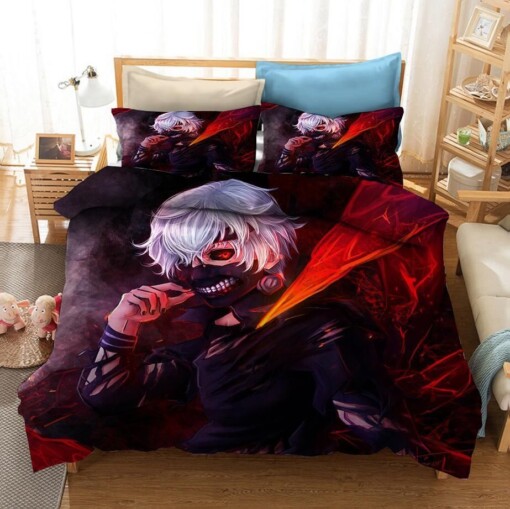 Tokyo Ghoul Kaneki Ken 16 Duvet Cover Pillowcase Bedding Set