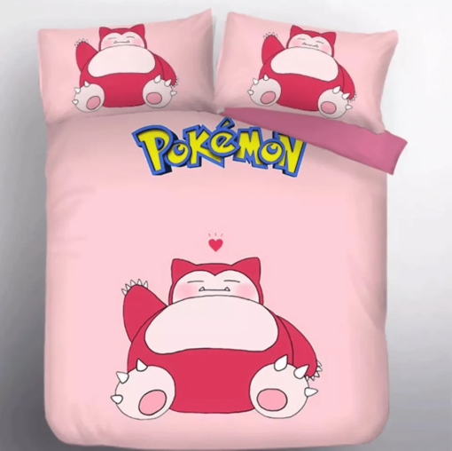 Pokemon Snorlax 8 Duvet Cover Quilt Cover Pillowcase Bedding Set