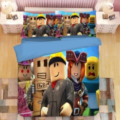 Roblox Team 45 Duvet Cover Pillowcase Bedding Sets Home Decor