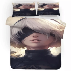 Nier Automata Yorha 2b 11 Duvet Cover Pillowcase Bedding Sets