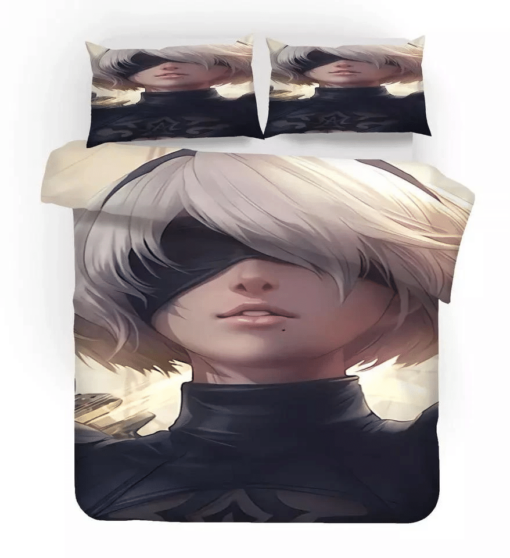 Nier Automata Yorha 2b 11 Duvet Cover Pillowcase Bedding Sets