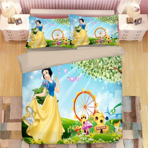 Snow White Princess Beauty 17 Duvet Cover Pillowcase Bedding Sets