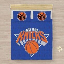 Nba New York Knicks 3d Duvet Cover Bedding Set Quilt