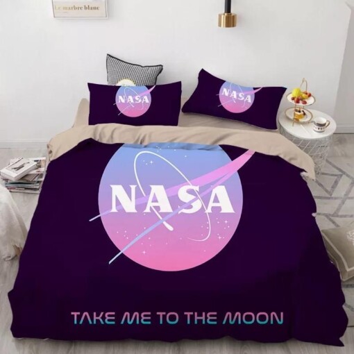 Nasa Space 5 Duvet Cover Pillowcase Bedding Set Quilt Bed