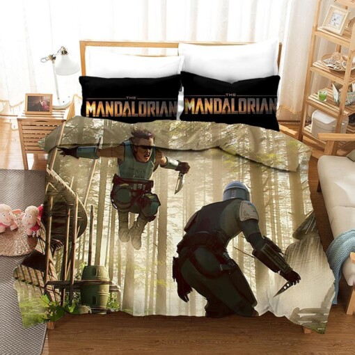 Star Wars The Mandalorian 10 Duvet Cover Pillowcase Bedding Sets
