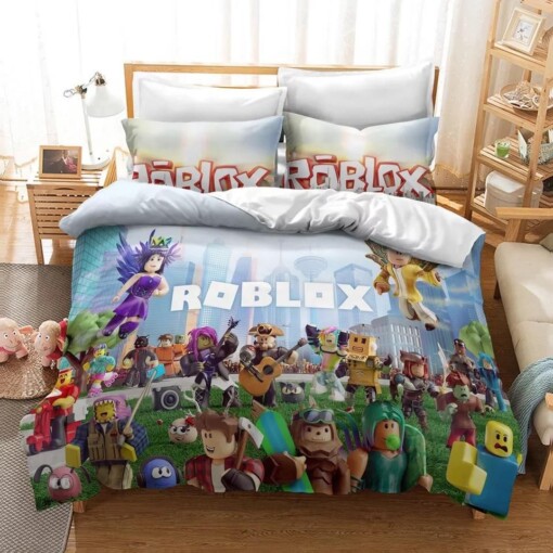 Roblox Team 34 Duvet Cover Pillowcase Bedding Sets Home Decor
