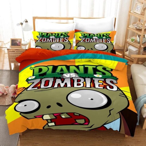Plants Vs Zombies 10 Duvet Cover Quilt Cover Pillowcase Bedding