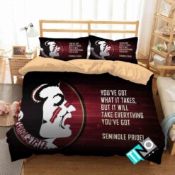 Ncaa Florida State Seminoles 3 Logo N 3d Duvet Cover