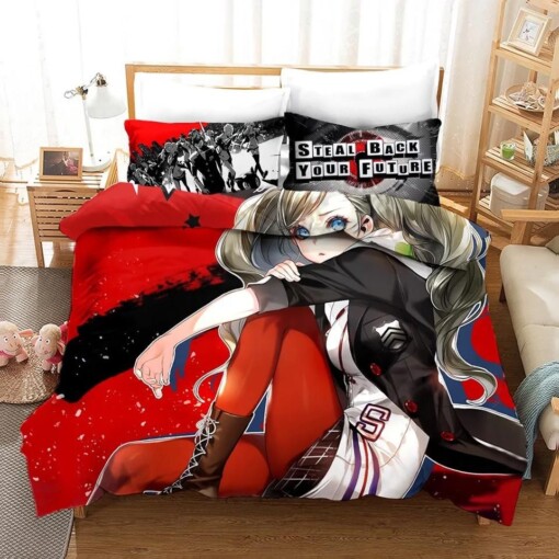 Persona 5 7 Duvet Cover Quilt Cover Pillowcase Bedding Sets