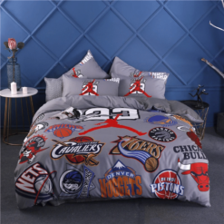 Nba Logo Luxury Air Jordan Type 07 Bedding Sets Quilt