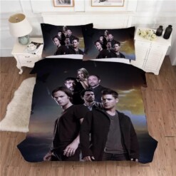 Supernatural Dean Sam Winchester 11 Duvet Cover Pillowcase Bedding Sets