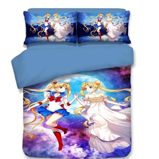 Sailor Moon 4 Duvet Cover Quilt Cover Pillowcase Bedding Sets
