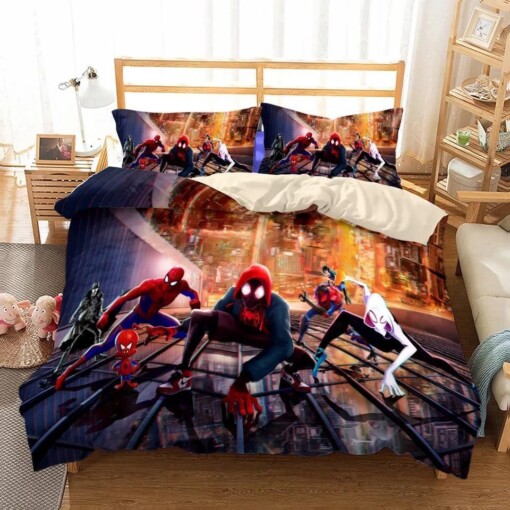 Spider Man Into The Spider Verse Miles Morales 33 Duvet Cover Pillowcase