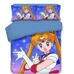 Sailor Moon 2 Duvet Cover Quilt Cover Pillowcase Bedding Sets