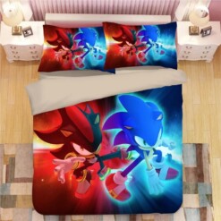 Sonic The Hedgehog 12 Duvet Cover Quilt Cover Pillowcase Bedding