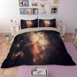 Universe Outer Space Themed Galaxy 8 Duvet Cover Pillowcase Bedding