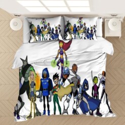 Teen Titans Go 5 Duvet Cover Quilt Cover Pillowcase Bedding